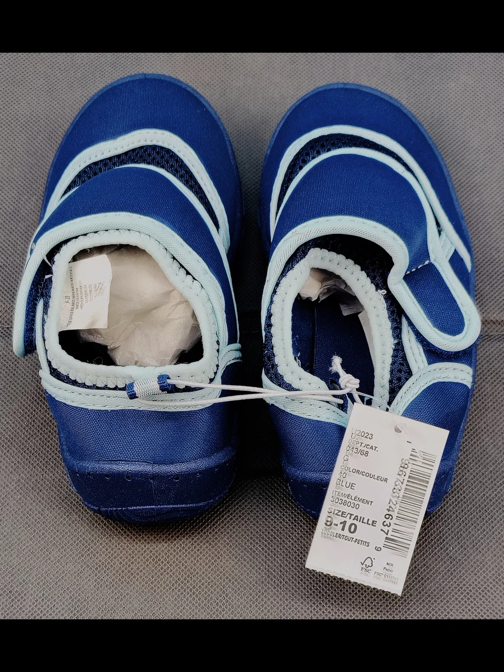 The Children's Place Bright Blue and Light Blue Kids Water Shoes For Toddlers